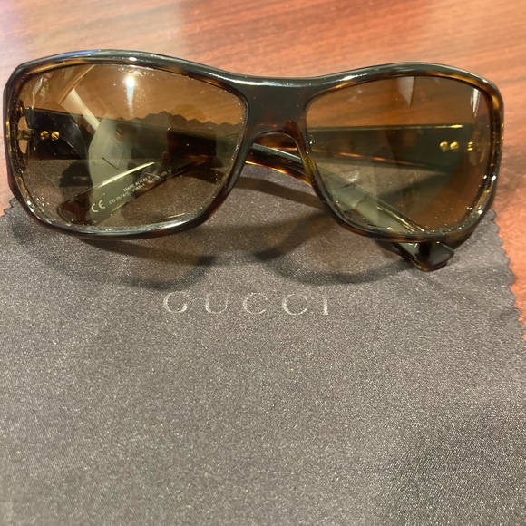 Gucci GG 2574/S V9MBA Square Havana Brown Sunglasses 62-12-125 - Picture 1 of 12